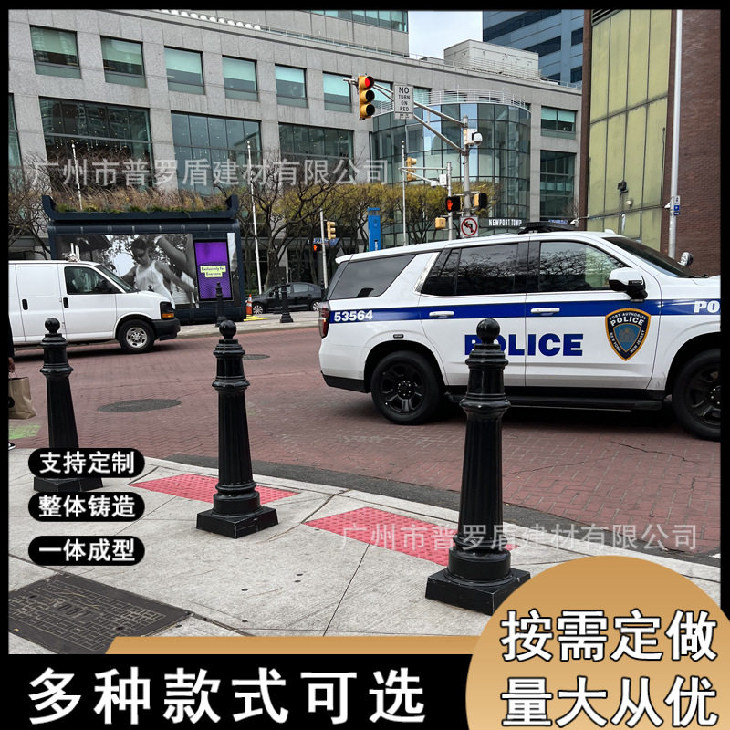 深圳铸铁罗马立柱道路止车桩广场警示防撞柱市政道路警示防护栏