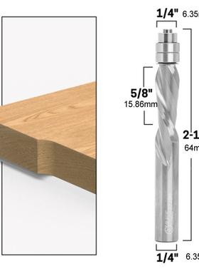 利可带轴承整体金一体下合金1/4柄优旋旋木工14118下修边刀合双刃