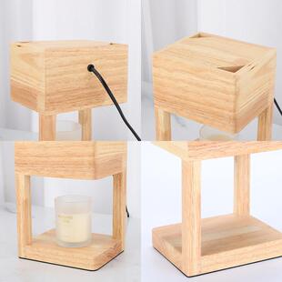简香薰灯融蜡8120-T灯烛熔化蜡烛融烛灯约卧室床头摆件木蠟质燈灯