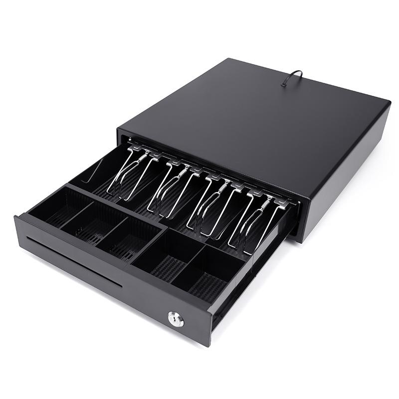 库33优5收银钱箱四格三档183箱收钱柜钱超市收银盒子商D用现金收