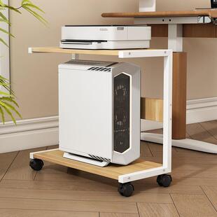 多层9074电脑主机箱台托架置家物架用式办公主架机两层放打印机收