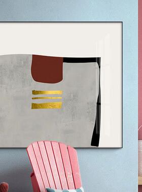 现代简约抽B-676象客厅装饰画轻奢厅餐卧室挂画大气简板约样间关