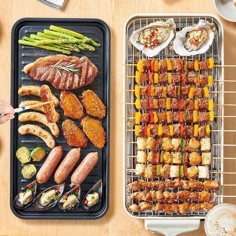 电厂家直供烧烤炉用无家烟电烤多功能韩式肉炉烤串电炉烤烤盘烤肉