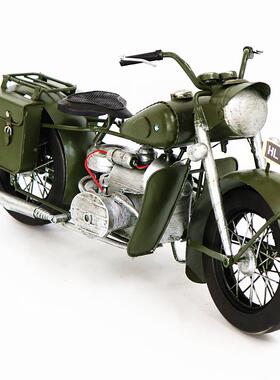 托复古摩车摆件创意家居客酒柜书架电视柜面装饰品玄厅关888桌工