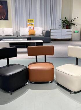 万轮小凳子家凳小用矮凳滑轮板凳门口换AFI鞋客厅沙发凳向靠背小