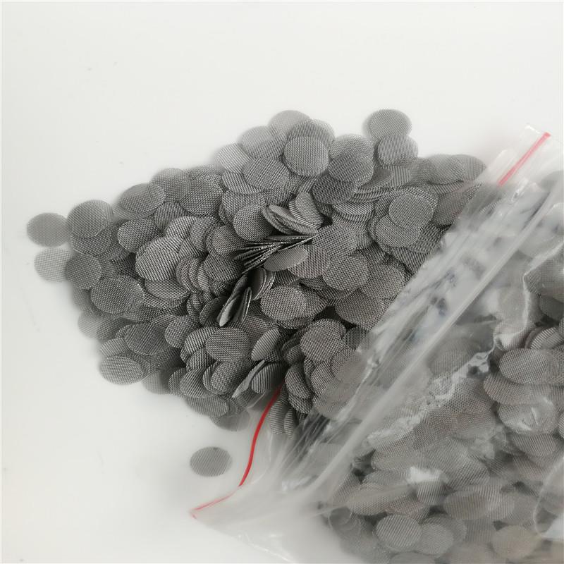 不锈钢CEL直烟斗过网圆100目助滤燃网片不锈钢包边滤网径24mm片网