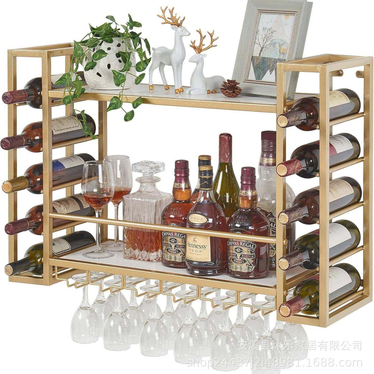 壁挂式红酒酒架适ML-159属瓶葡萄架酒存储展示架用于金家庭酒吧餐