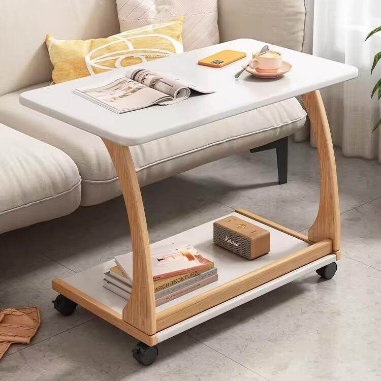 沙VSB发几移动小桌子可客厅小边户型型C方角几茶台带轮迷你茶几