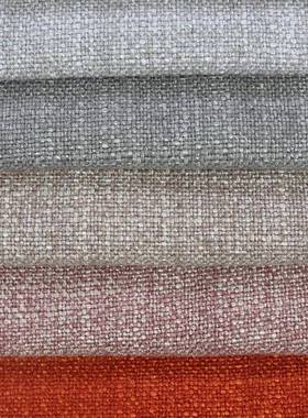 厂家直程粗发麻布沙发坐垫布发棉麻混纺沙面料酒店工TTK装饰布