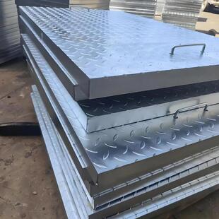板地下室集水井电缆URJ沟盖热镀花防锌滑复合纹钢板排水沟纹钢盖