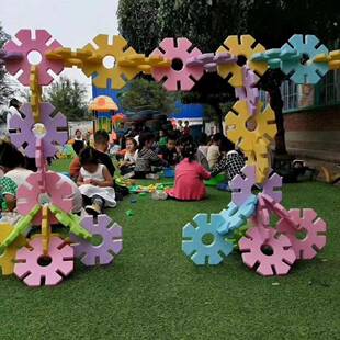 幼儿园超大雪花片积木益智拼装积木室外大型玩具积木一套50片