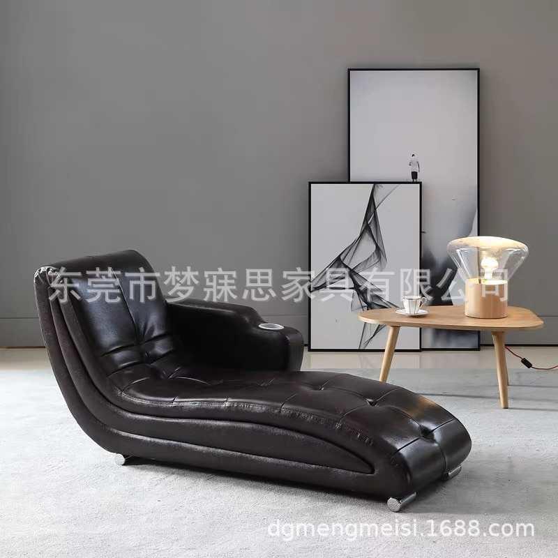 真皮贵妃椅心理咨询室沙发催眠椅放松椅心理辅导午休躺椅按摩椅床
