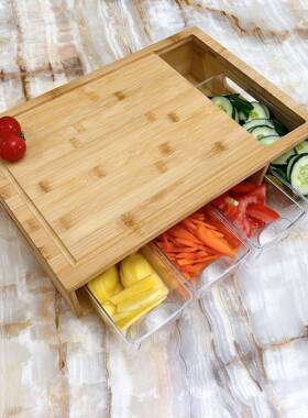整理菜板收纳菜板带抽屉菜板盒子配件户外菜板一物多用