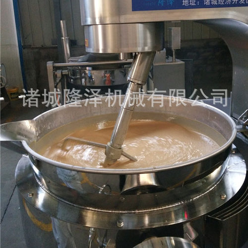 山东隆泽源头厂家100L电磁加热夹层锅电磁加热熬糖锅电磁化糖锅
