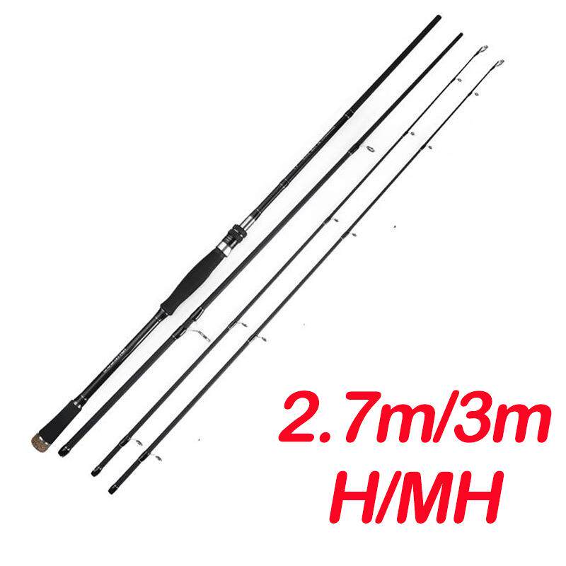 路亚竿碳素直柄双竿稍MH/H超硬抛竿海杆轻雷强套装3米2.7米3节
