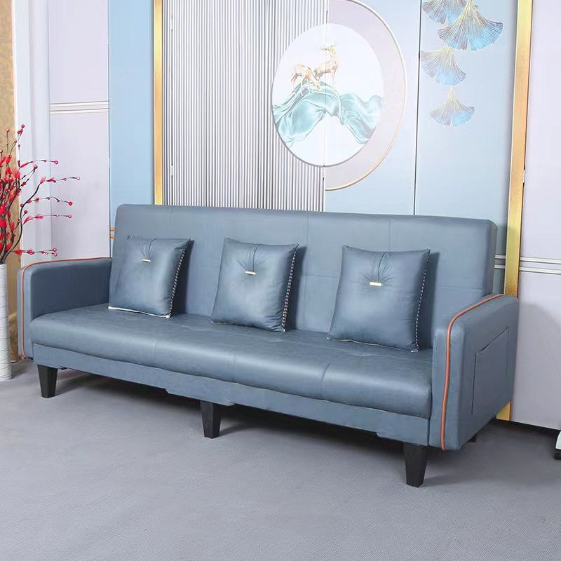 简约布艺沙发客厅小户型出租房可折叠沙发床两用多功能公寓单双人