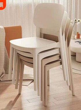 家用餐椅商用餐饮凳子出租房休闲靠背椅小户型可堆叠电脑椅麻将椅