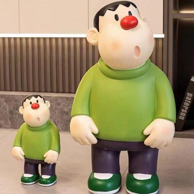 玩虎落地大摆件存胖k2HJeTp2钱罐客厅电视柜面摆件玄关潮装饰桌品