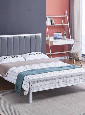 铁艺床y-30架代简约架出租屋公寓民宿酒现店员舍工宿用单人1.5米