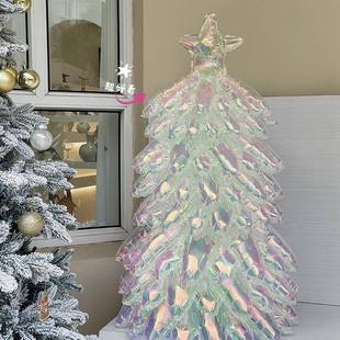 圣诞气水球F985SMM6炫树彩超闪晶节布置装饰场景活动摆件氛围感日