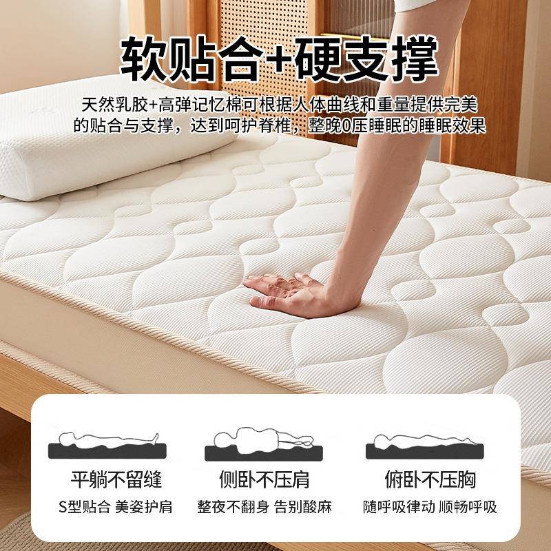 学生宿舍MRHS2506软床垫柔胶床乳垫盖租房软垫子家用铺底遮物榻榻