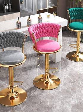 酒吧用椅加高台35146凳子吧可升降轻奢靠背尚高时端家网
