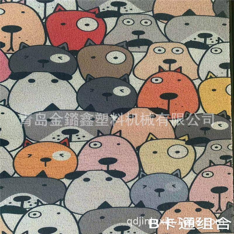 防面卡通地垫卫生间浴入室吸水地毯房间地垫子门厅滑户吸尘BLL蹭