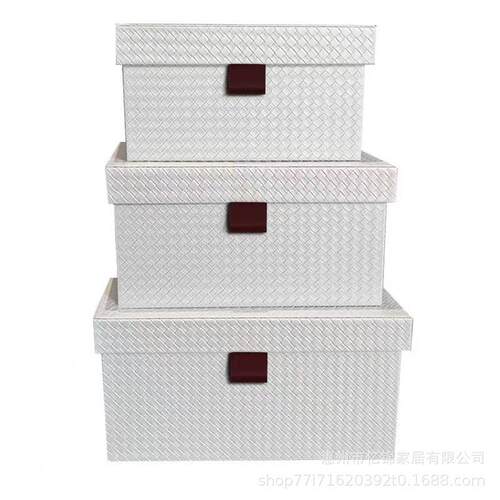 工编艺品纳织纹皮革收盒现代样板YJ0010房衣帽装间软饰品家居收纳