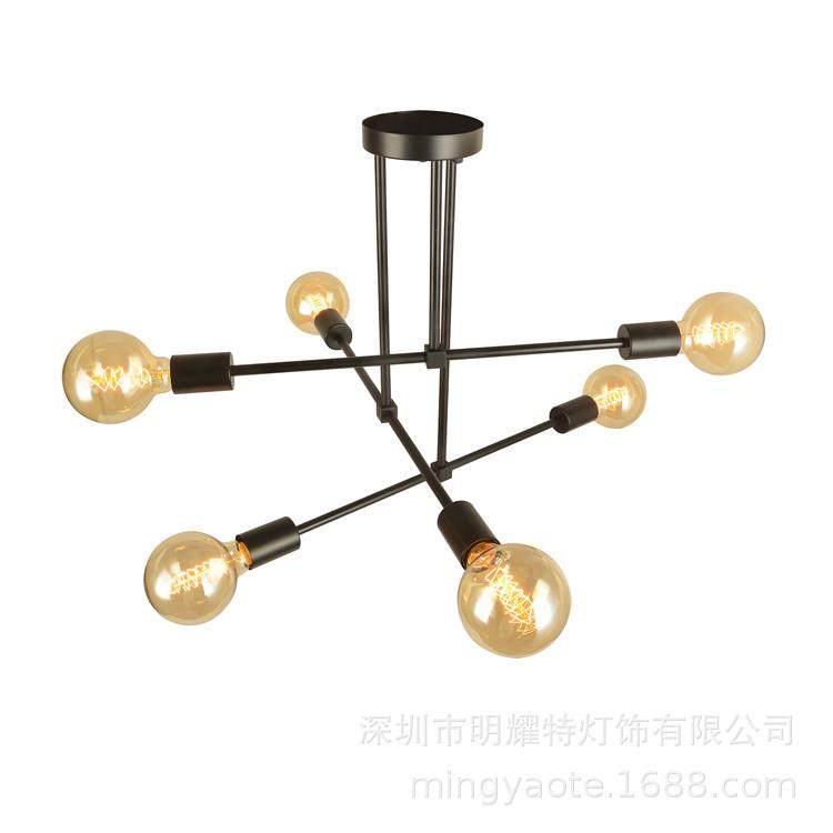 式古复35多头铁艺美吊灯创意餐厅休闲区网型咖服装店个性几何枝吊,家装灯饰光源,智能吊灯,淘宝优惠券,粉丝福利购,淘宝优惠卷