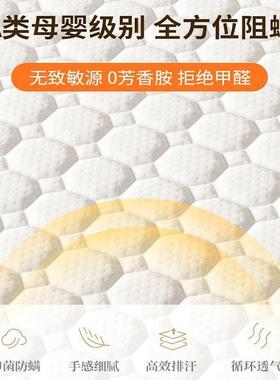 宿学生天舍DOV上睡下铺折叠床垫然椰棕乳胶三折叠成人垫榻榻米