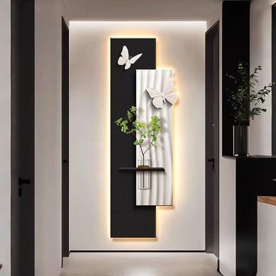 关装饰画玄画水培绿意式极简客厅走廊尽头挂立植体入ZA0809户楼梯