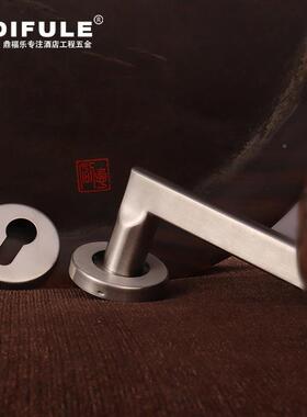 304不锈钢分体酒房店门通锁道门布草DFL-335间门锁木把手卫门生间