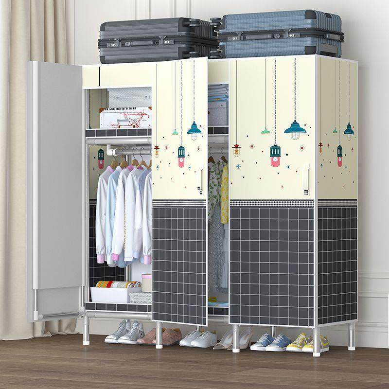 开门式简易卧布衣柜家用室钢架加粗加厚全管查看详情出租钢房结实