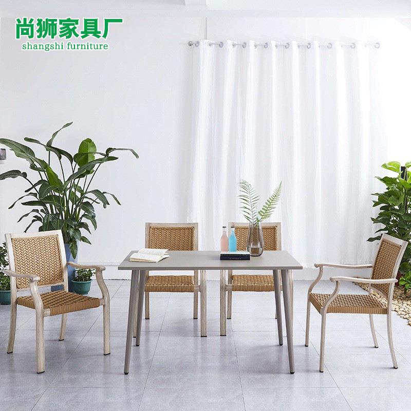 编tb-62401藤椅户外茶几三件套欧式椅茶小几户小型餐桌椅酒店阳台