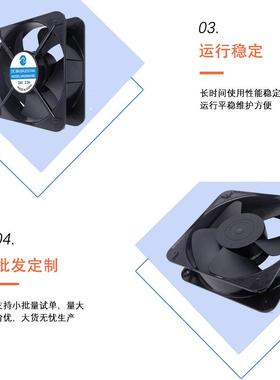 20060直流散风扇高转速低噪音SQV大风量12v机热柜配电箱机工业箱