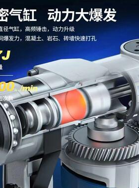 电锤大功率电镐打混凝土两击用多能电锺捶电动EYO工具冲东城功钻