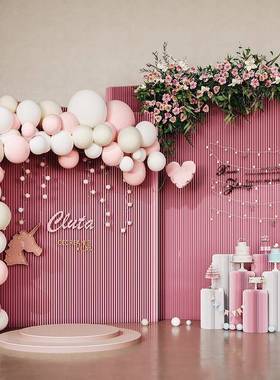 工直销可厂折叠拉伸隔断风琴纸墙店装饰展会布77222置商用隔门断