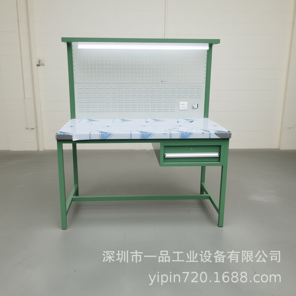 重型工作台防静电操作台车间不锈钢桌面钳工工作台维修实验打包台