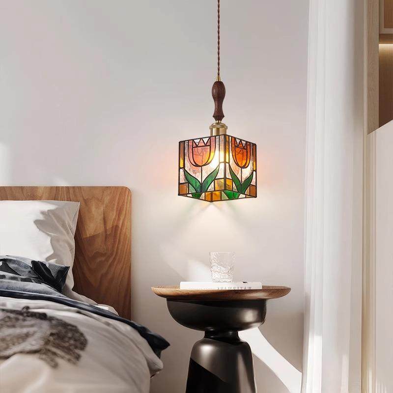 复日式玻266璃吊灯中古美乡村民宿沙发餐厅式茶室橱窗古港风床头,家装灯饰光源,智能吊灯,淘宝优惠券,粉丝福利购,淘宝优惠卷