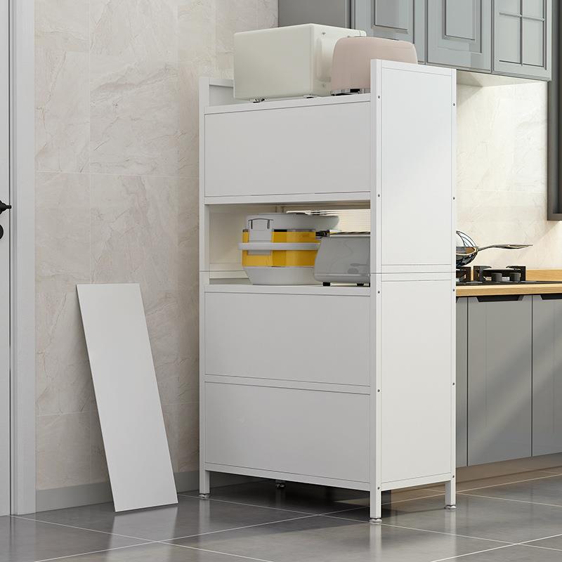 翻功YR-1501盖带门厨房物架落地多层置物柜置多能微波尘炉防储物