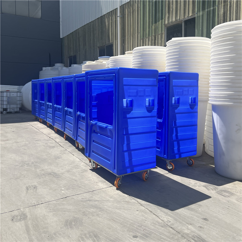 酒店布草笼车700L万向轮不锈钢