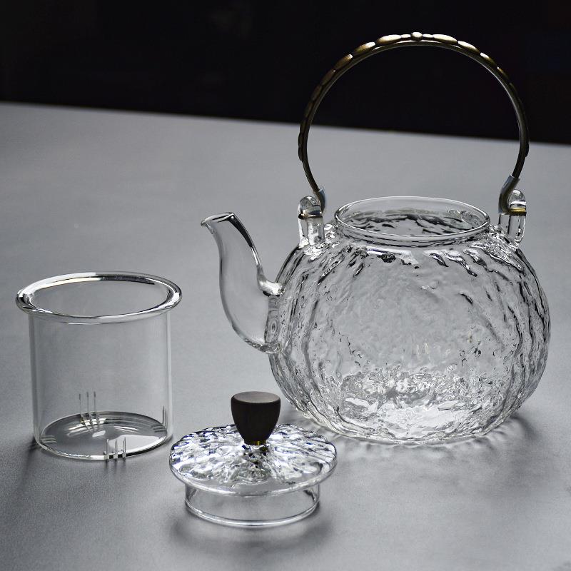 日式玻璃T3煮茶器家用简约壶烧茶提梁壶水煮茶器壶煮茶炉泡茶专用