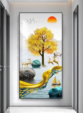 进户对门玄关装饰CYJC-006画现代简约高档20正25新款走廊过入道墙