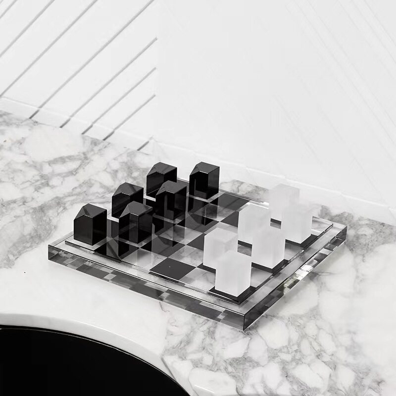 欧式水晶博弈象棋摆件
