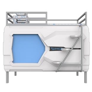 家庭床款太空舱床少卧室青下年床睡眠M811-2-3舱床儿童上铺三人床宿舍床厂