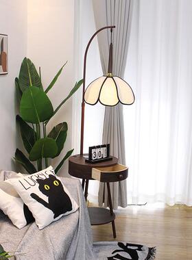 复古中古风落灯卧客厅氛40534围沙一发边几茶几床头室柜台地灯置