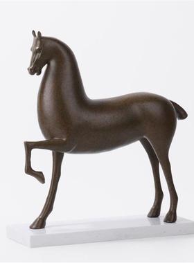 新中式家居客厅玄关马摆件样板场房售楼处别墅家卖轻软奢YL-TY-93