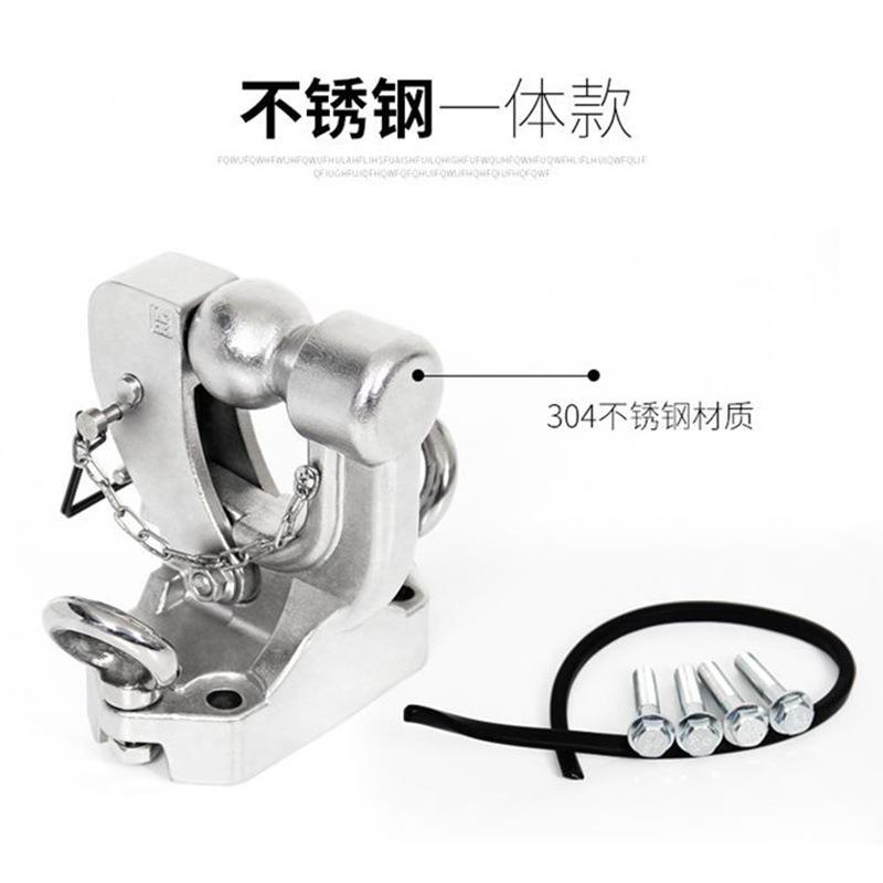 普拉多拖车钩霸道流氓3004不锈钢引钩中东2189钩70中规4牵00汽车