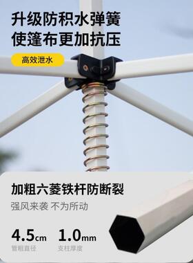 外折INV叠移动车库雨车防棚停车棚棚户家用汽车遮阳棚大垒四脚晒