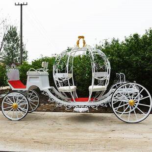 景区观光巡游四轮马车游玩旅游观光车婚庆南瓜车